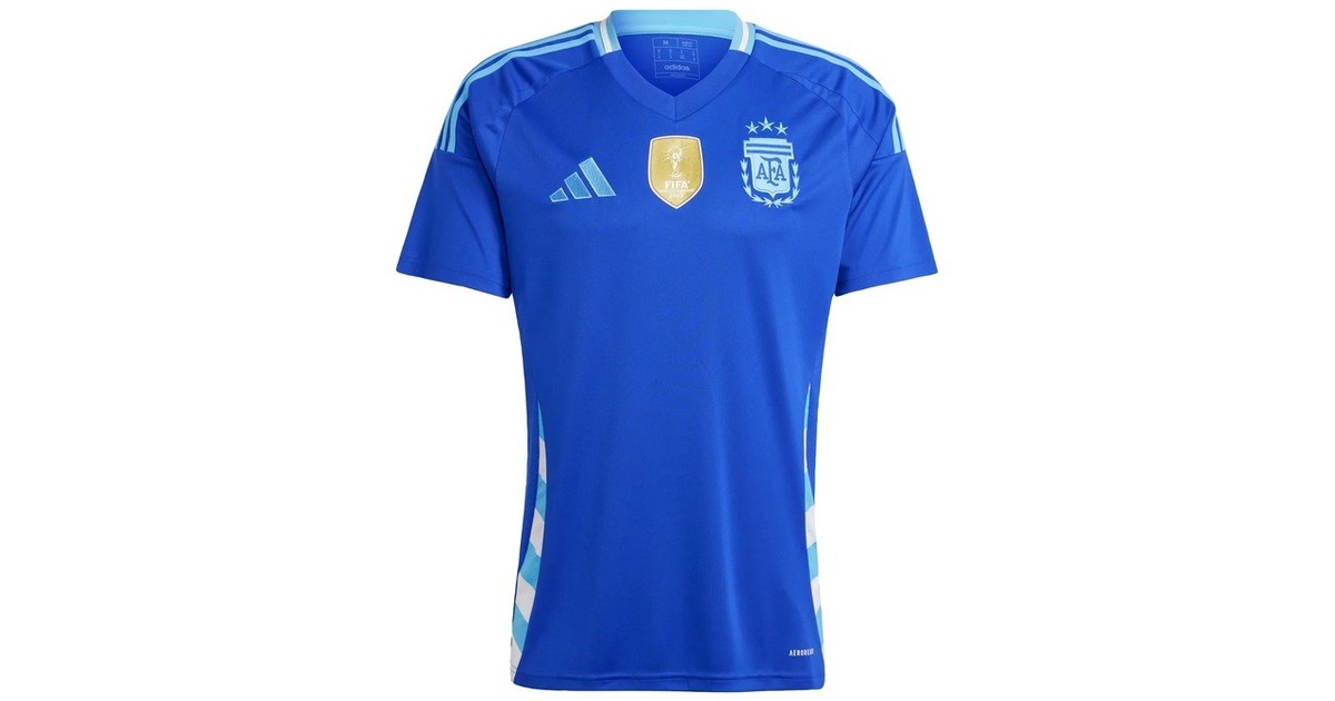 ¡Sólo por tiempo limitado! 60 % OFF en la camiseta alternativa Argentina 24 de adidas, escudos bordados y calidad premium a un precio único :: Olé